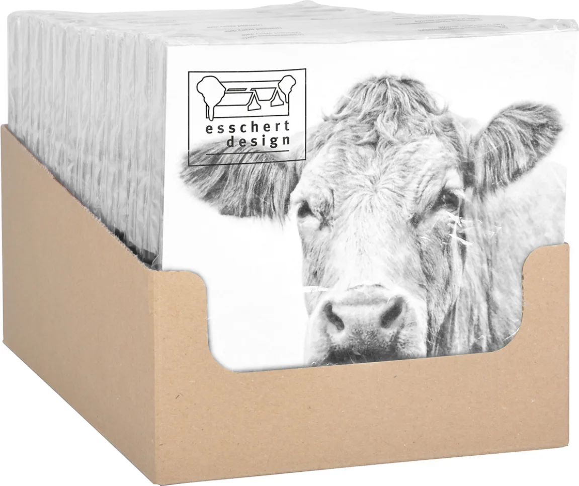 Servilletas de Papel con Animales de Granja Blanco y Negro — foto 4