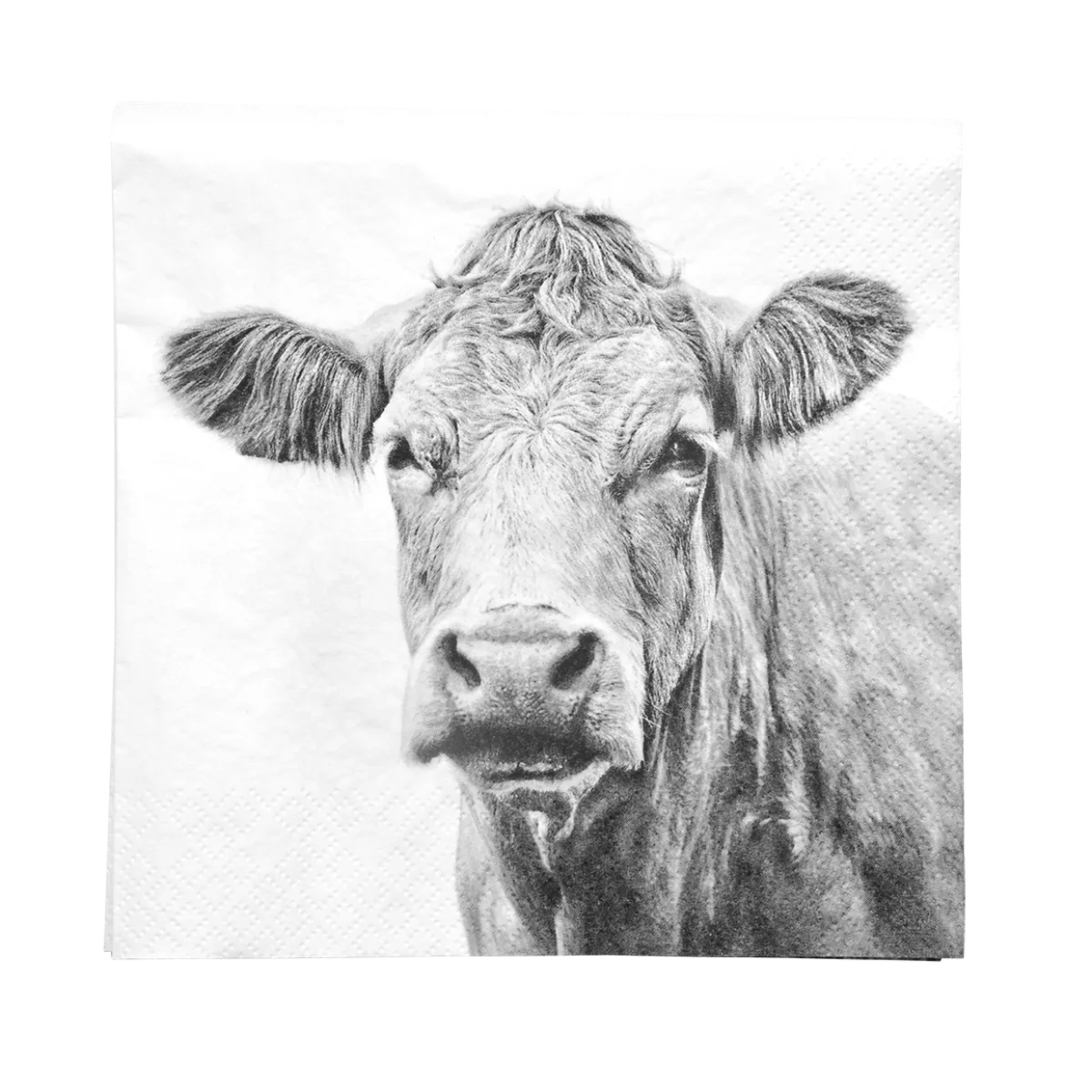 Servilletas de Papel con Animales de Granja Blanco y Negro — foto 6