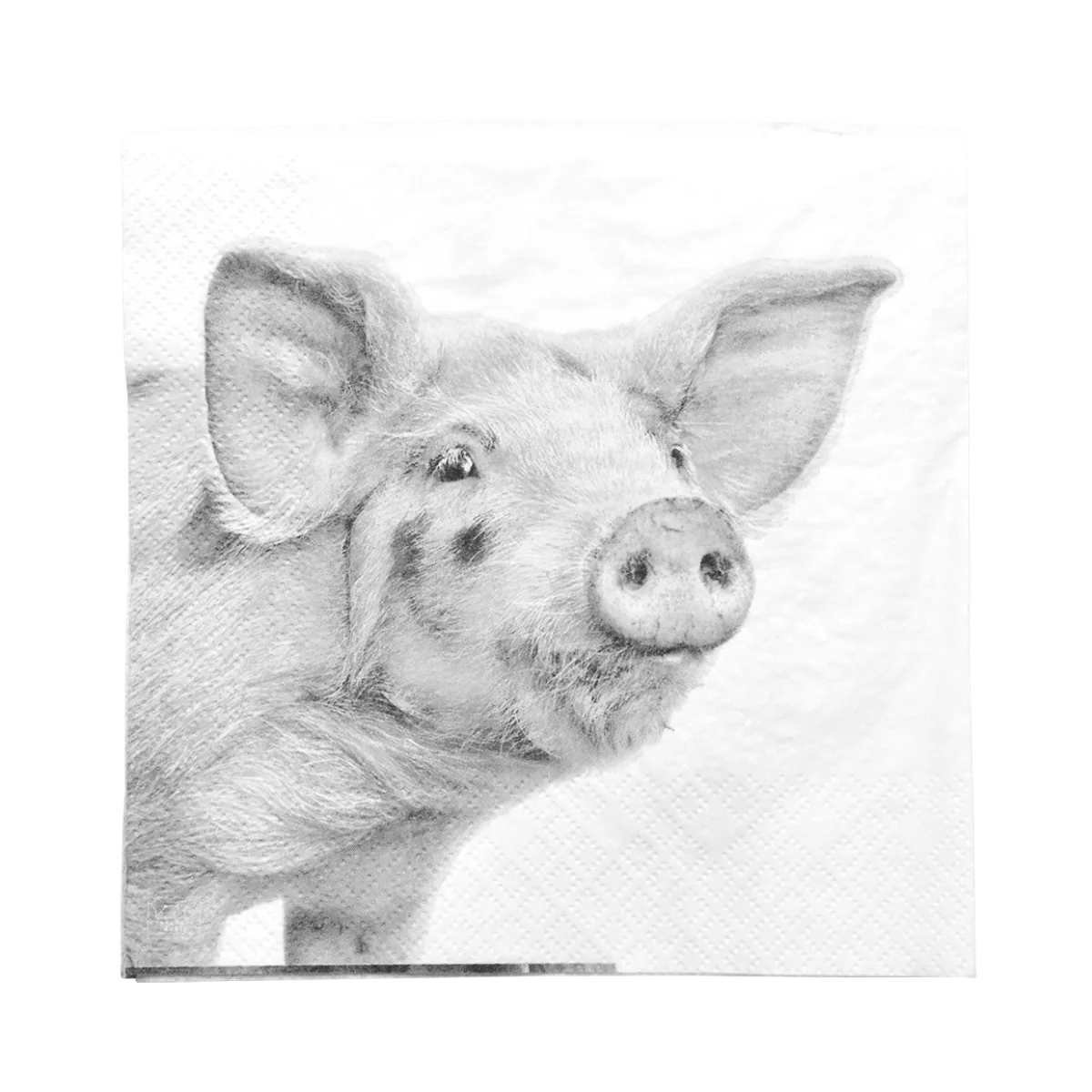 Servilletas de Papel con Animales de Granja Blanco y Negro — foto 7