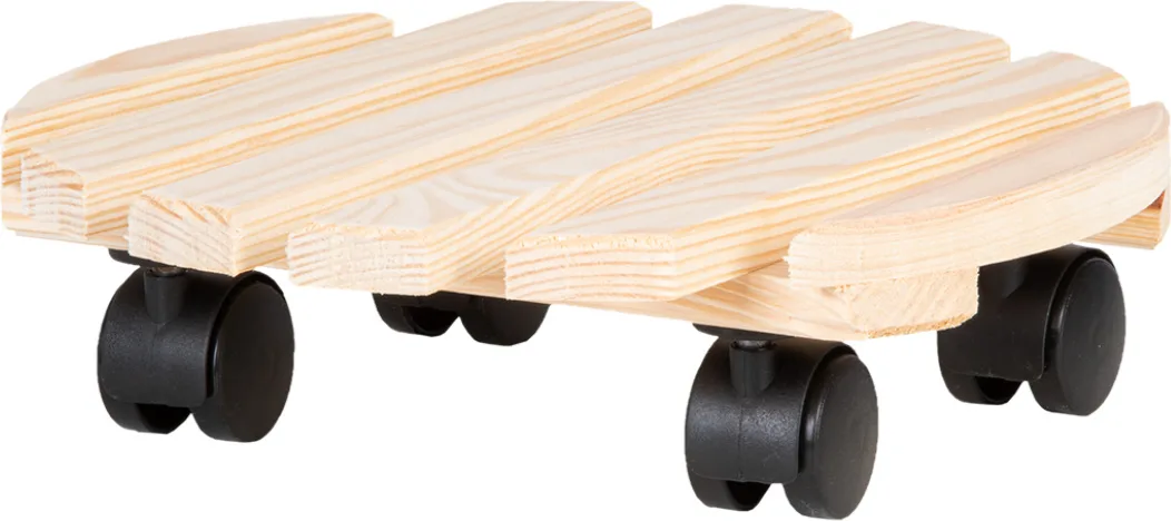 Carro Porta Macetas Madera Exteriores — foto 2