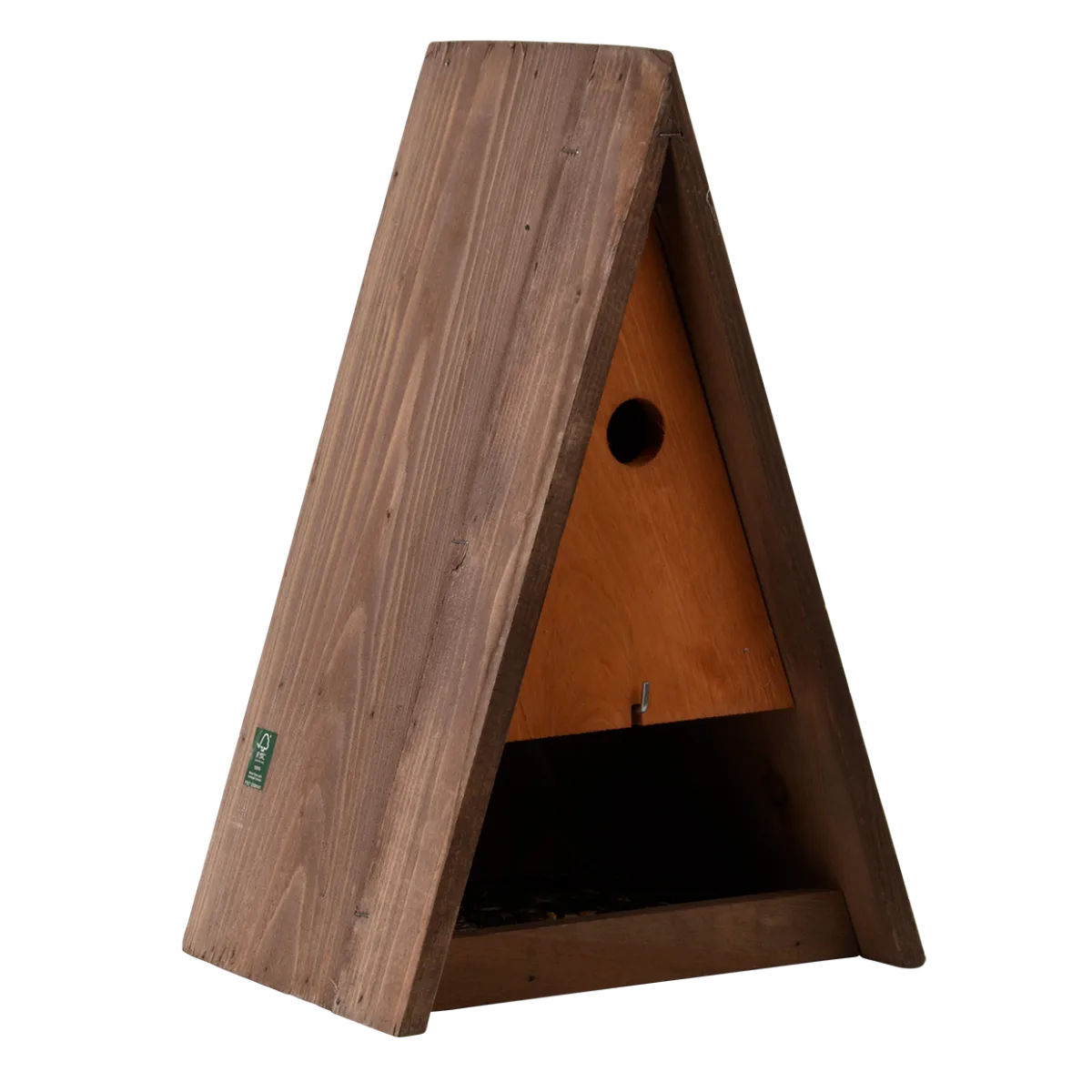 Casita Triangular para Pajaros con Comedero — foto 4