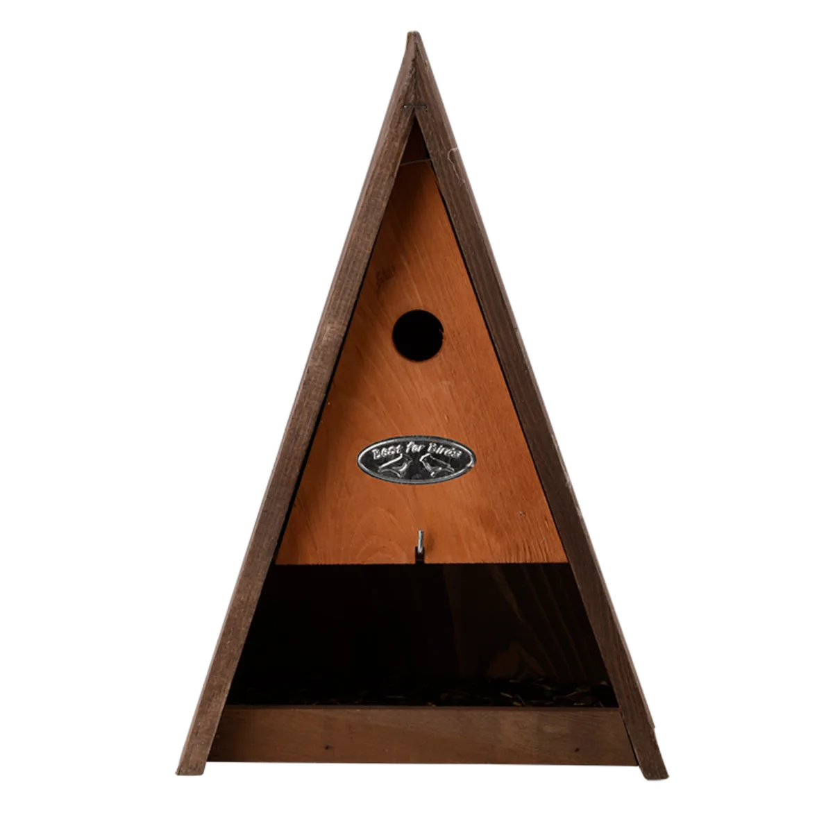 Casita Triangular para Pajaros con Comedero — foto 5