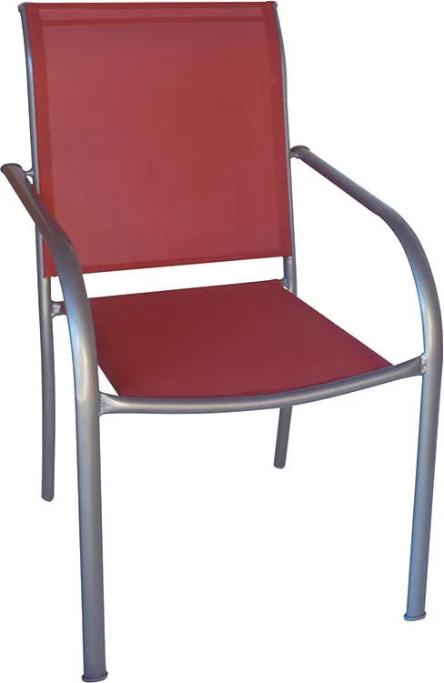 Silla Acero Textil Serie Brasil Terracota