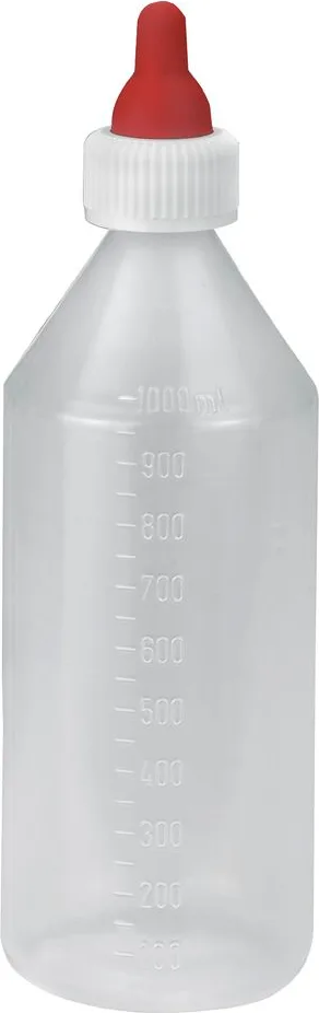 Biberon para Corderos 1 Litro Tetina Roja