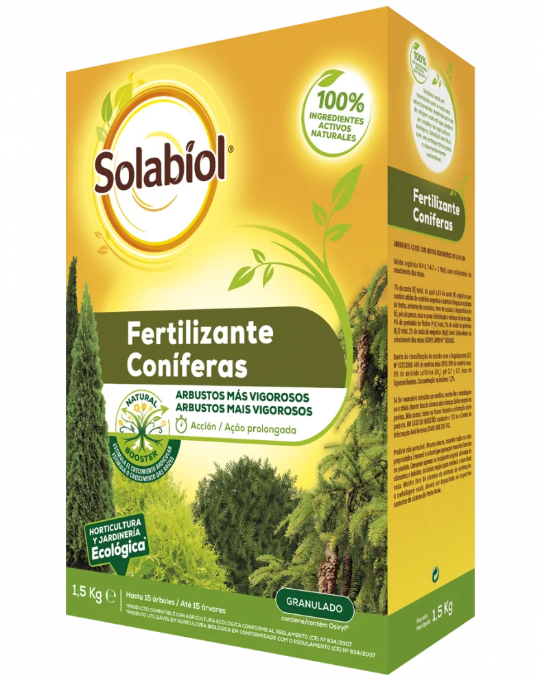 Solabiol Fertilizante Granulado para Coniferas 1,5 Kg