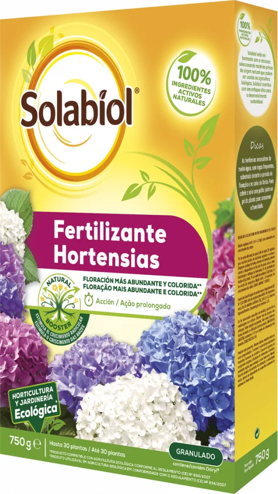 Solabiol Fertilizante Granulado para Hortensias 750gr