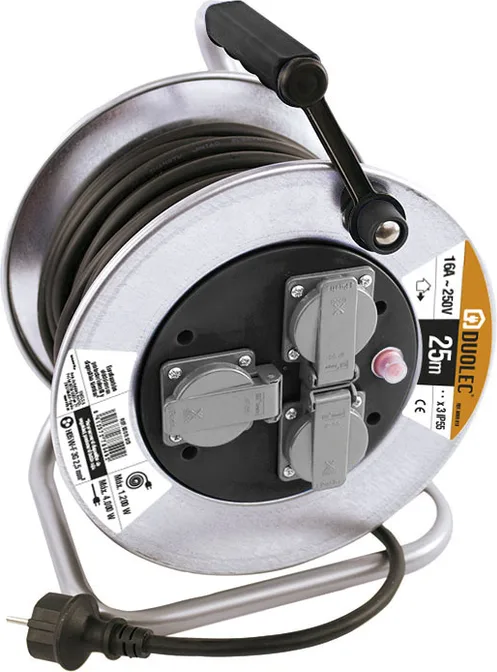 ENROLLACABLE METALICO 25 M 3X2,5 IP-55
