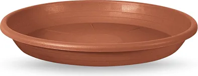 Plato Cilindro Plastico Marron