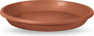 Plato Cilindro Plastico Marron