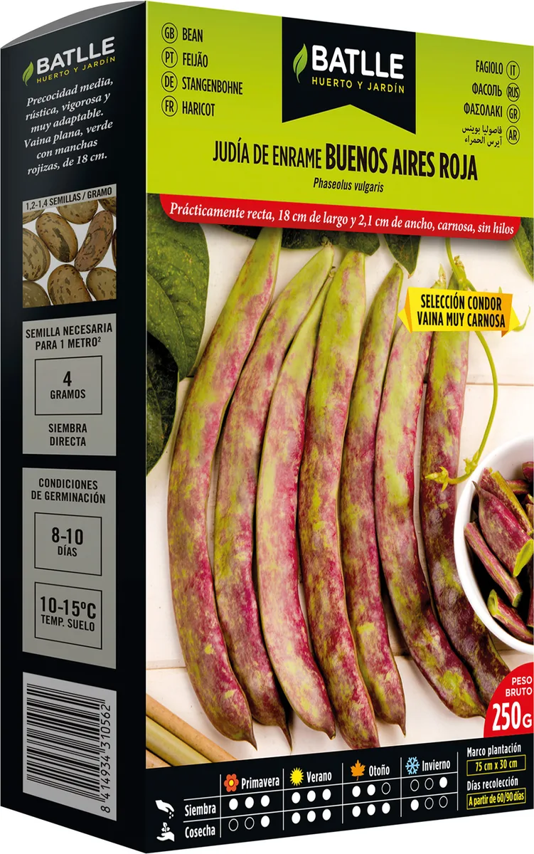 Judia De Enrame Buenos Aires Roja 250 gr