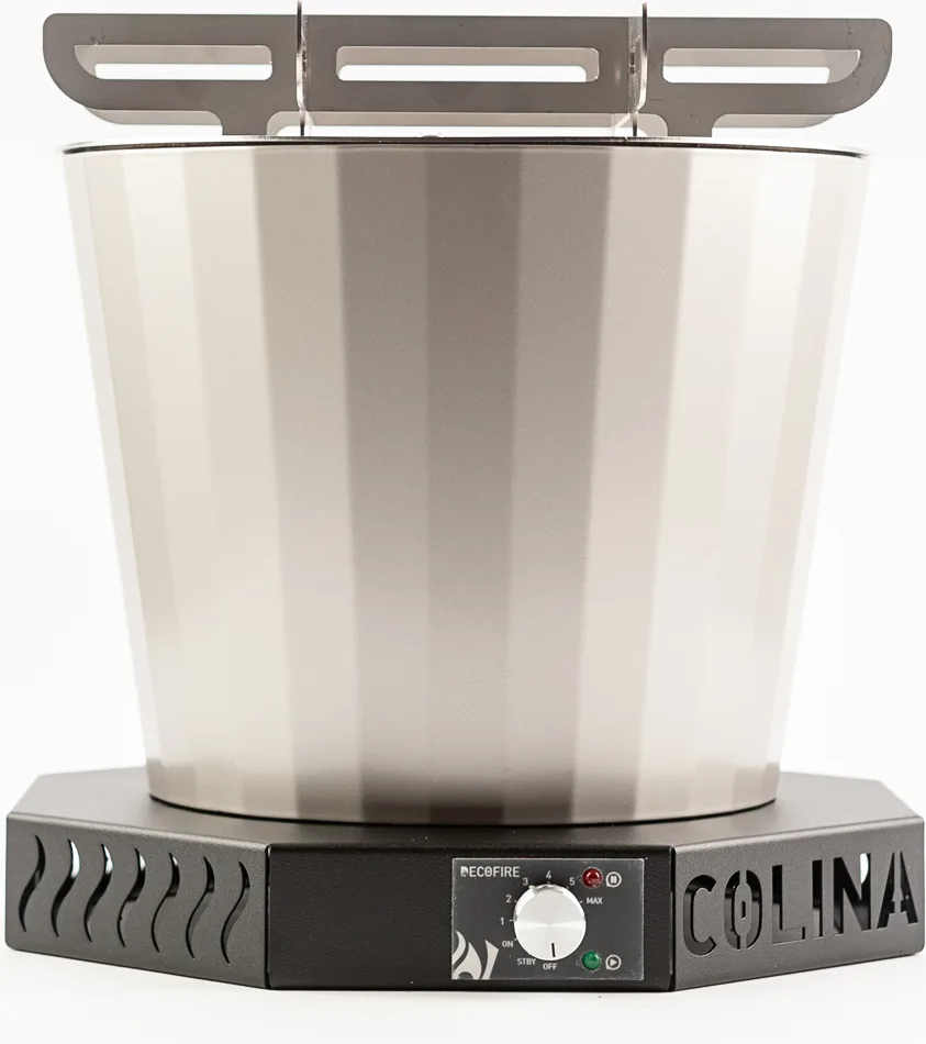 Barbacoa Pellets Colina Inox Base Negra