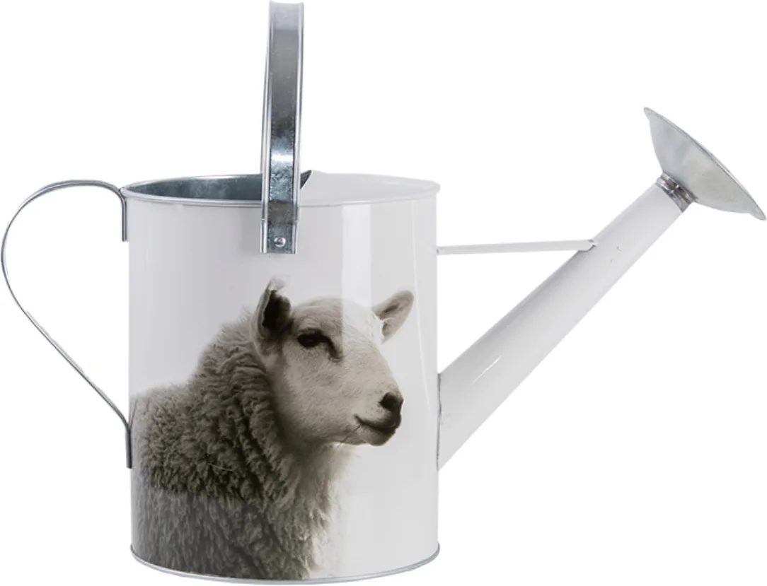 Regadera Metalica Animales de Granja Blanco y Negro — foto 8