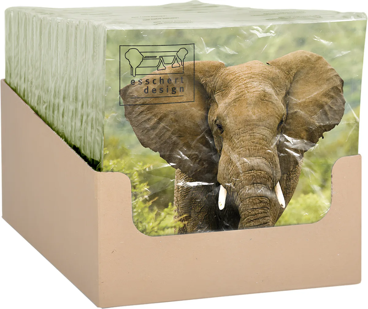 Servilletas de Papel Elefante 33x33cm