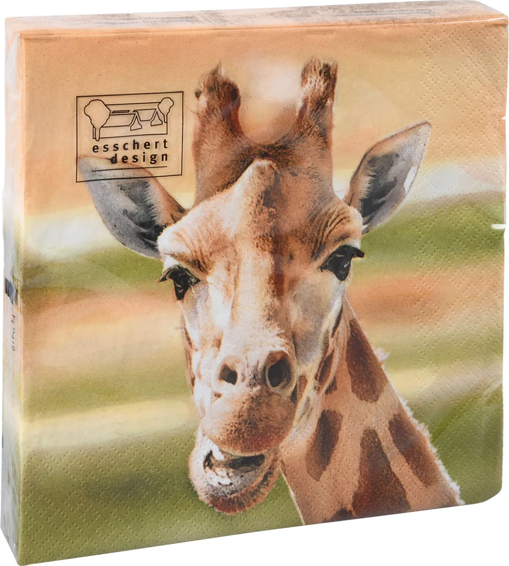 Servilletas de Papel Jirafa 33x33cm — foto 3