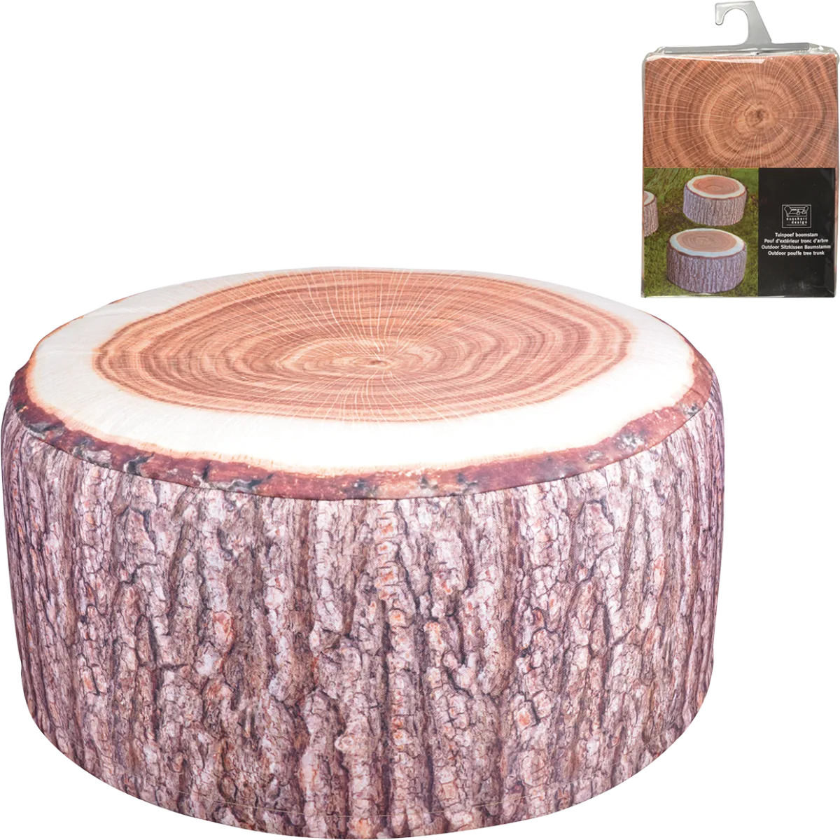 Puff Exterior Tronco de Arbol