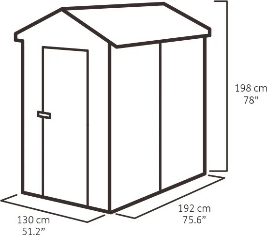Caseta Keter Manor 4x6 S gris 198 x 192 x130 cm — foto 8