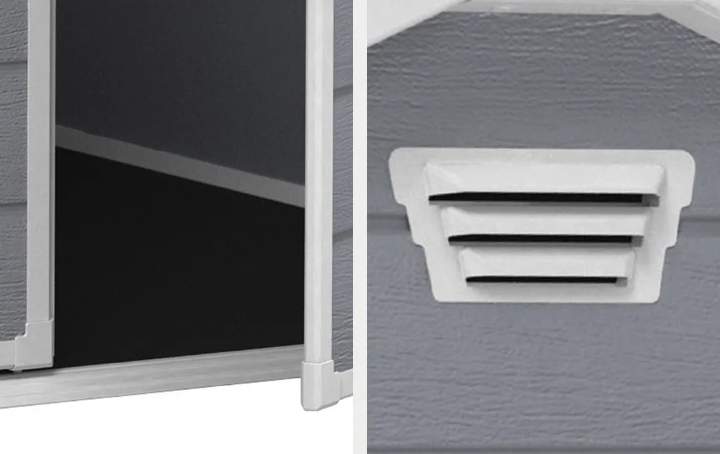 Caseta Keter Manor 4x6 S gris 198 x 192 x130 cm — foto 6