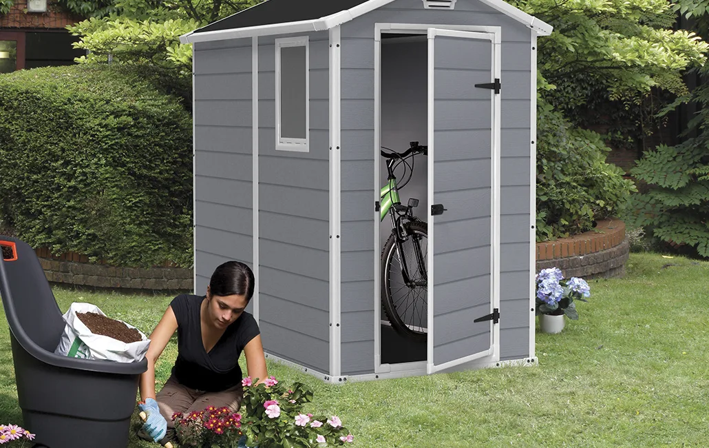 Caseta Keter Manor 4x6 S gris 198 x 192 x130 cm — foto 3