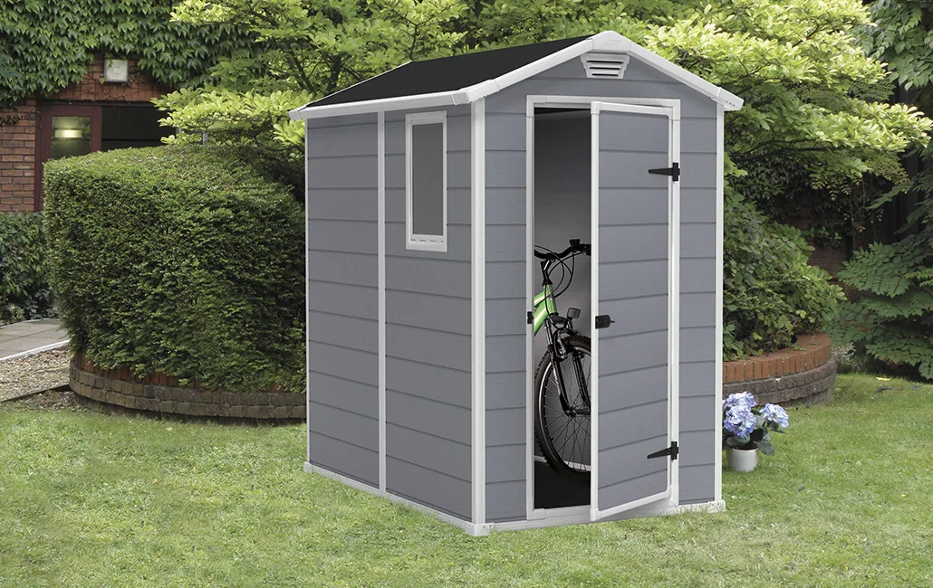 Caseta Keter Manor 4x6 S gris 198 x 192 x130 cm — foto 2