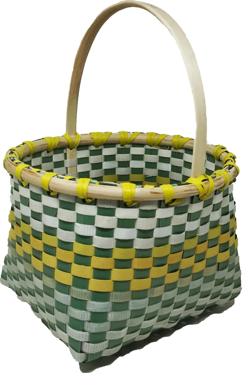Cesta Madera/Fleje Pequeño Artesanal Nº5