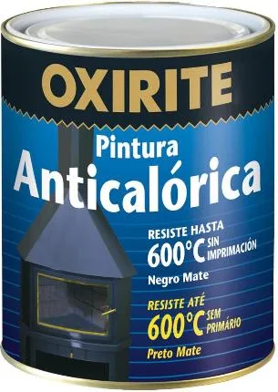 Oxirite Pintura en Anticalorica Mate Negro 375 ml