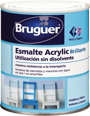 Esmalte Acrílico Brillante Blanco Permanente Bruguer 750ml