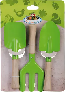 Juego de Herramientas de Jardin Juguete Set 3 Verde