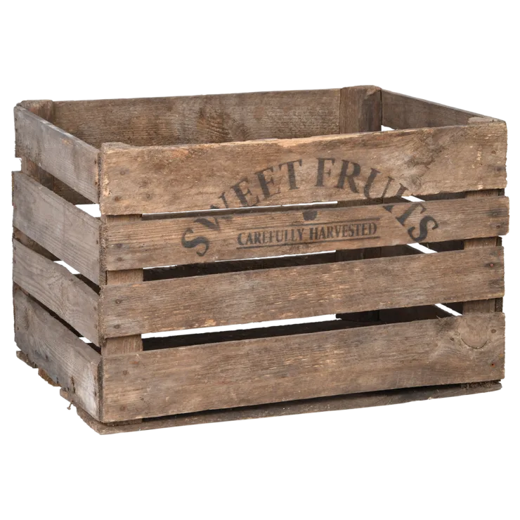 Caja de Madera para Frutas Antigua — foto principal