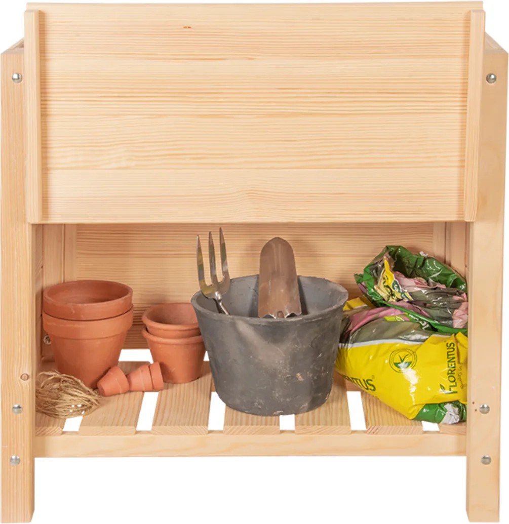 Mesa de Cultivo Elevada con Compartimento de Almacenamiento — foto 3