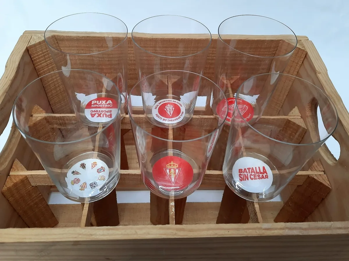 Vaso Sidra Sporting de Gijon Extrafino Sella 50 Cl caja 6 unidades — foto 2
