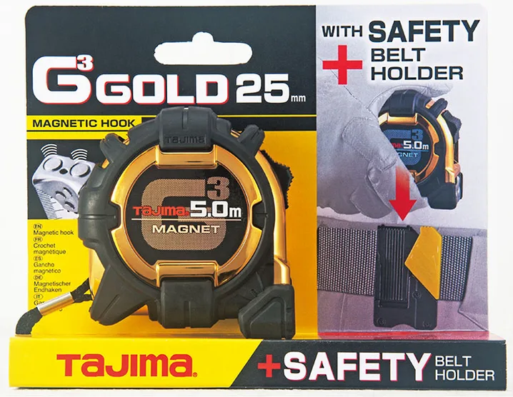 Flexometro Tajima G3 Gold 5 m x 25 mm — foto 2