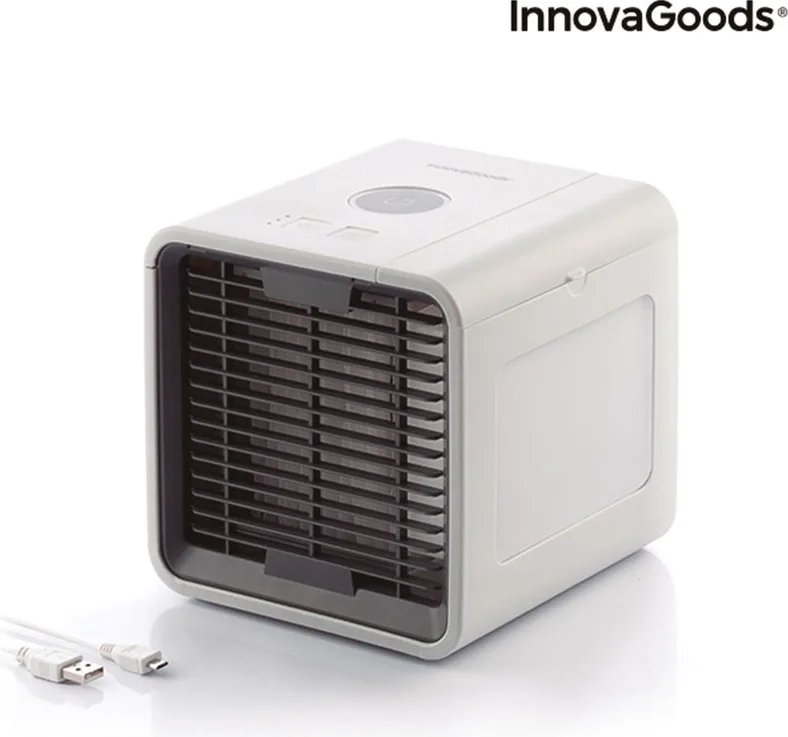 Mini climatizador evaporativo portatil INNOVAGOODS con Led FreezyQ — foto 10