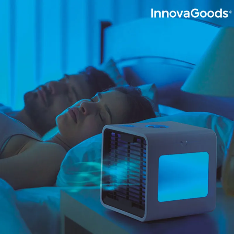 Mini climatizador evaporativo portatil INNOVAGOODS con Led FreezyQ — foto 4