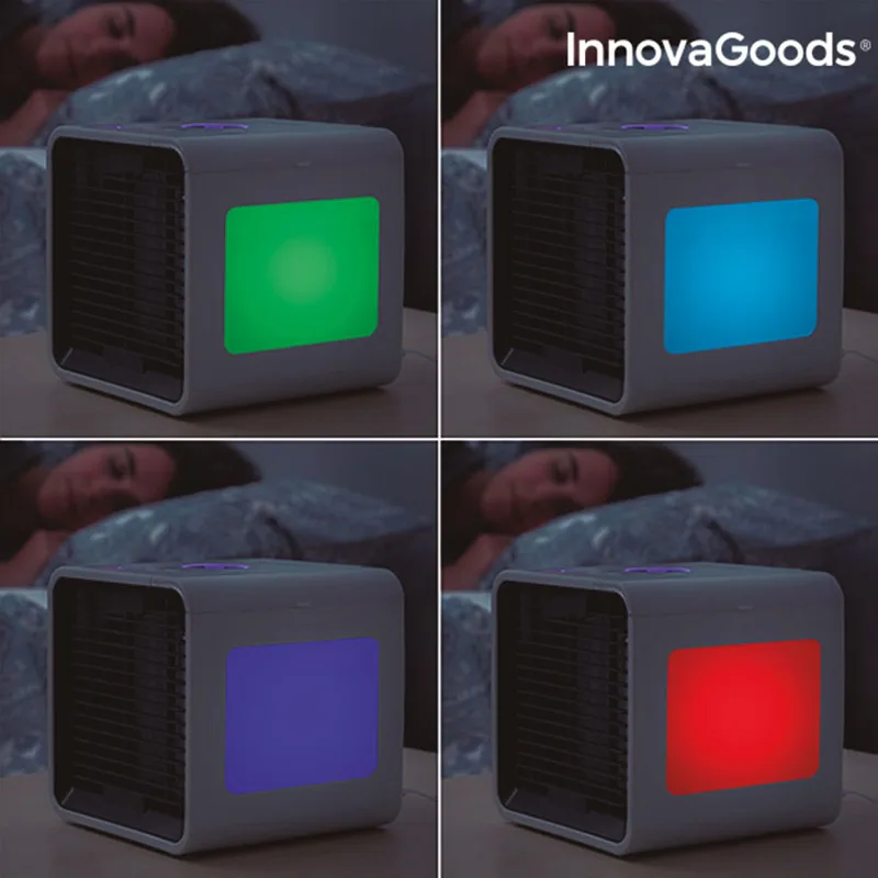 Mini climatizador evaporativo portatil INNOVAGOODS con Led FreezyQ — foto 6