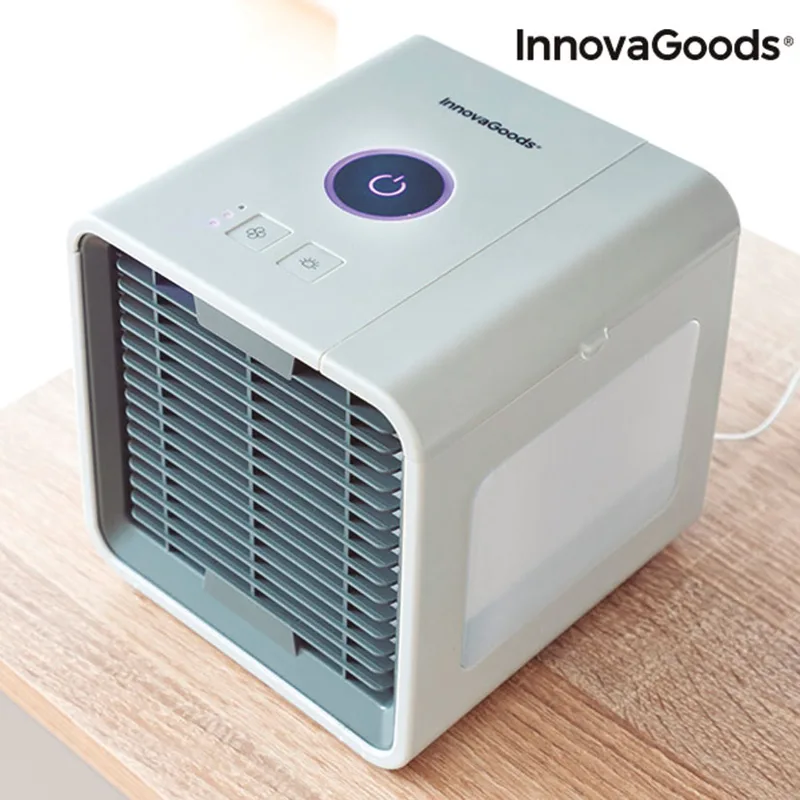 Mini climatizador evaporativo portatil INNOVAGOODS con Led FreezyQ — foto 3