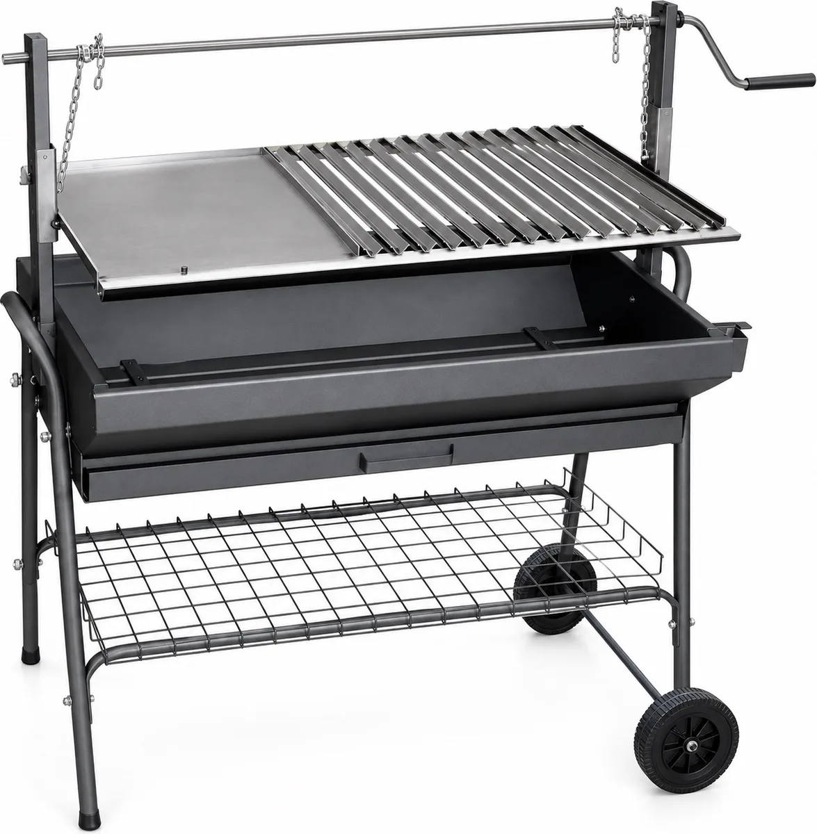 Barbacoa Santana Plancha-parrilla 100 cm con Ruedas