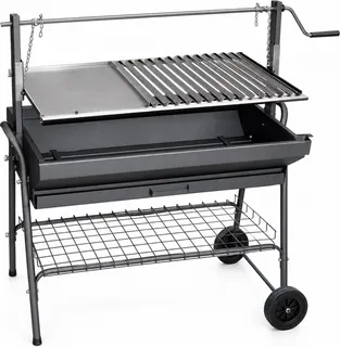 Barbacoa Santana Plancha-parrilla 100 cm con Ruedas