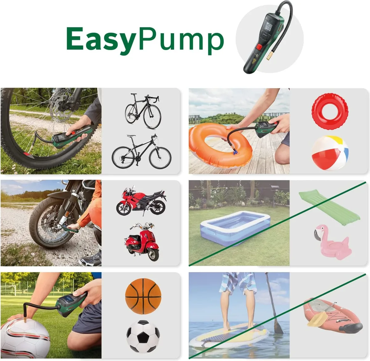 Bomba de Aire Bateria Compresor Bosch EasyPump — foto 3