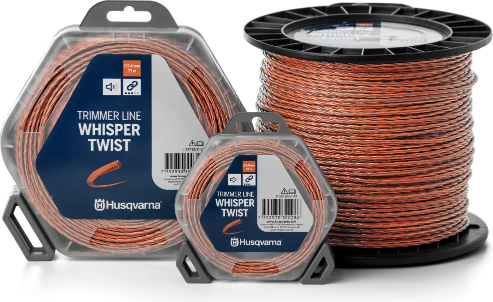 Hilo Nylon Desbrozadora Whisper Twist 2,4 mm 77 Metros