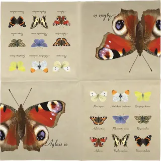 Servilletas de Papel Mariposas 33x33cm