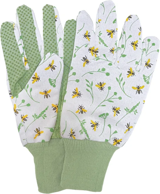 Guantes de Jardin con Estampado de Abejas
