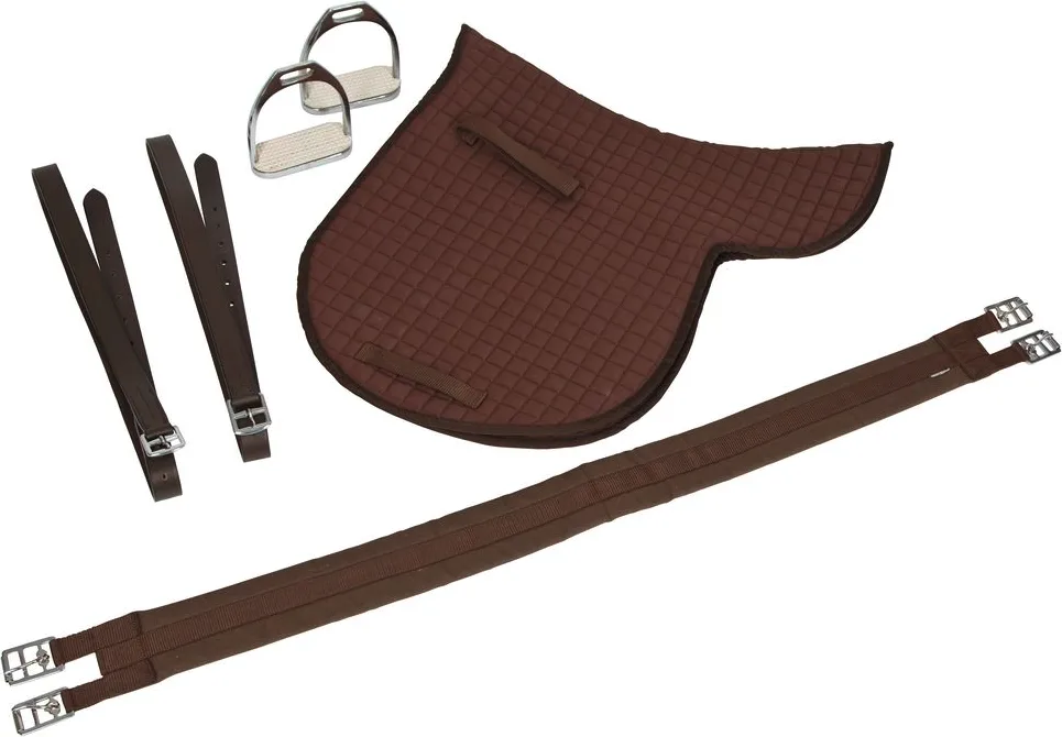 Set silla montar Caballo Haflinger marron mantilla estribo correa incluido — foto 6