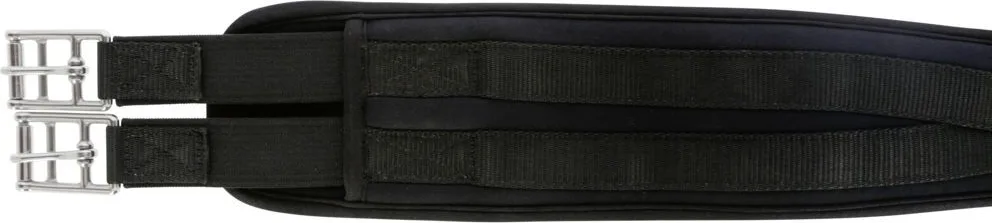 Cincha caballos con espuma memoria negra 125cm