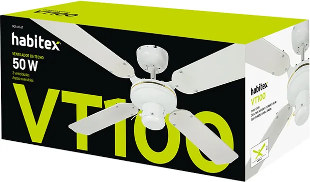 Ventilador Techo Habitex VT-1000 Blanco — foto 3
