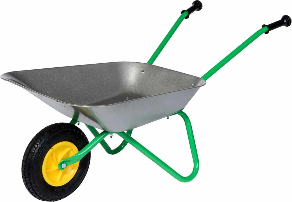Carretilla Juguete Metalica Rueda Neumatica