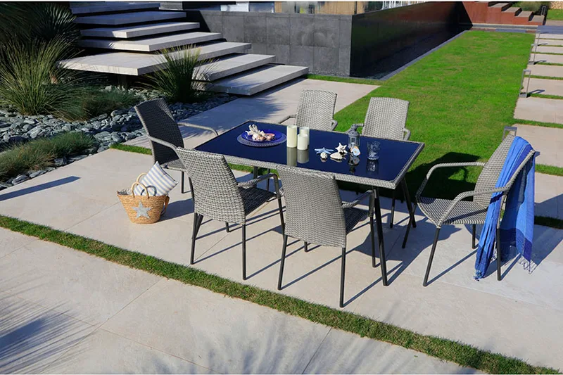 Mesa Ratan Sintetico Habana 150x90cm