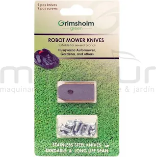 Juego 9 Cuchilla y Tornillos Robot Cortacesped Husqvarna Gardena