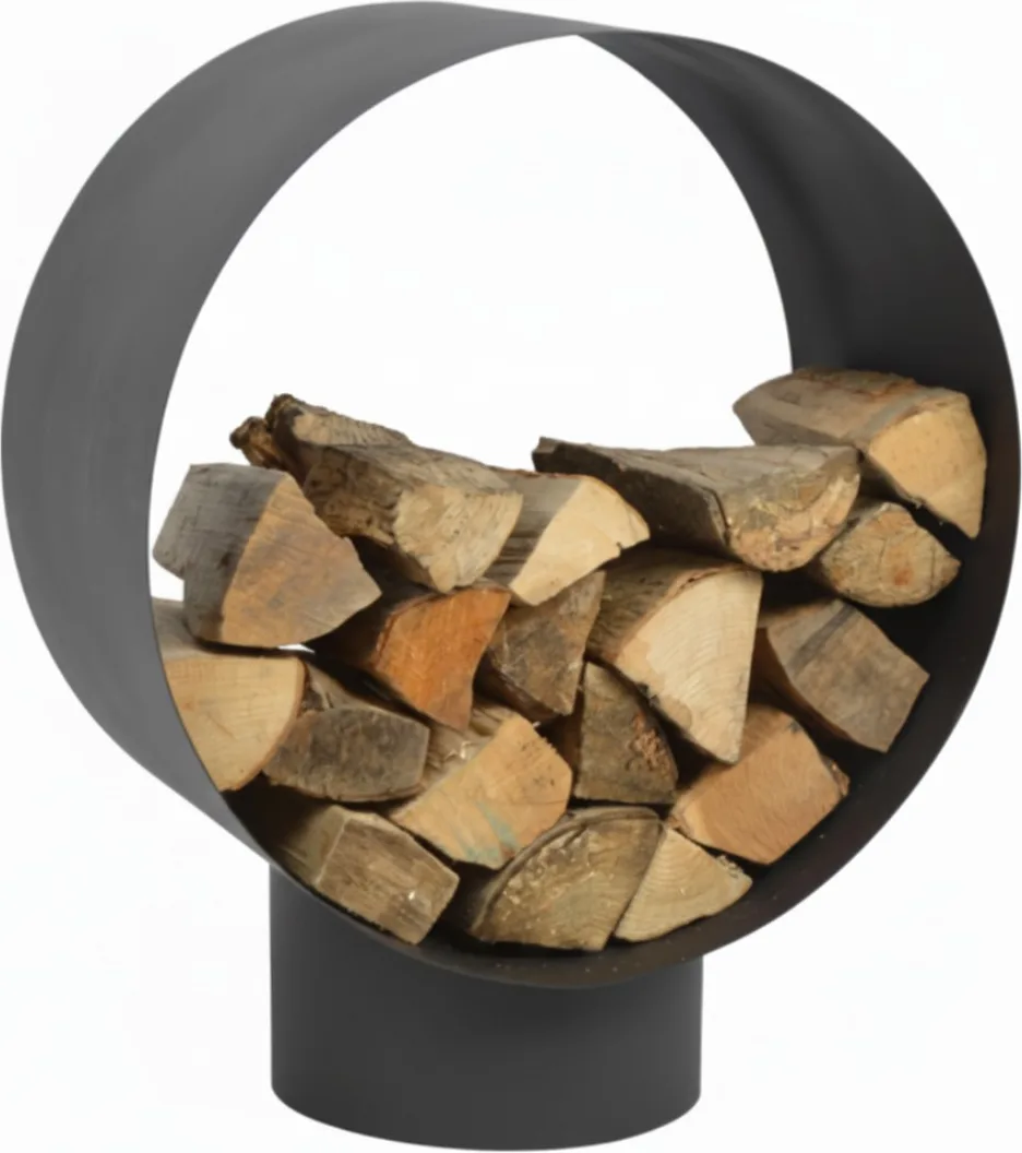 Leñero de Madera Diseño