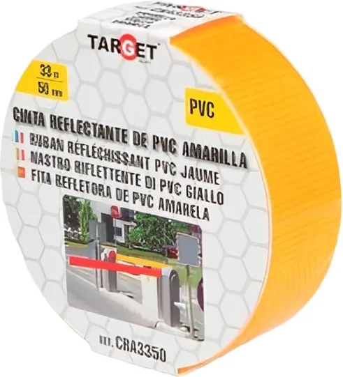 Cinta Reflectante Amarilla 33m x 50mm