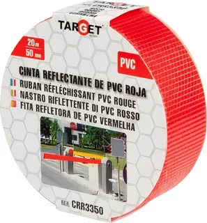 Cinta Reflectante Roja 33m x 50mm